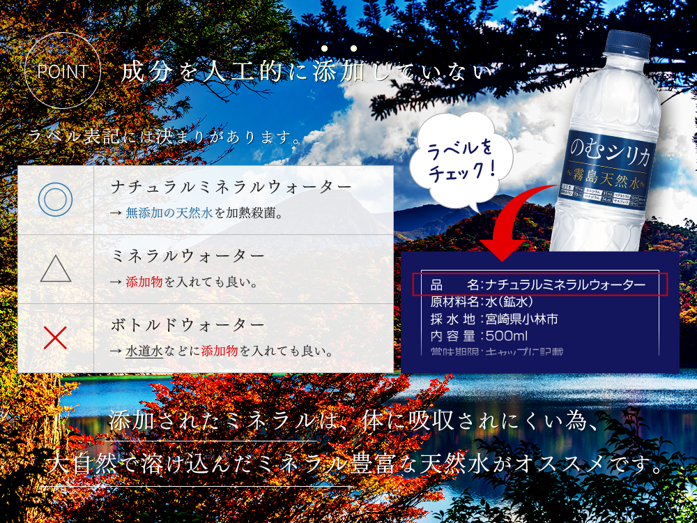 成分を人工的に添加していない